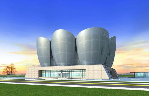 雙曲鋁單板圖片