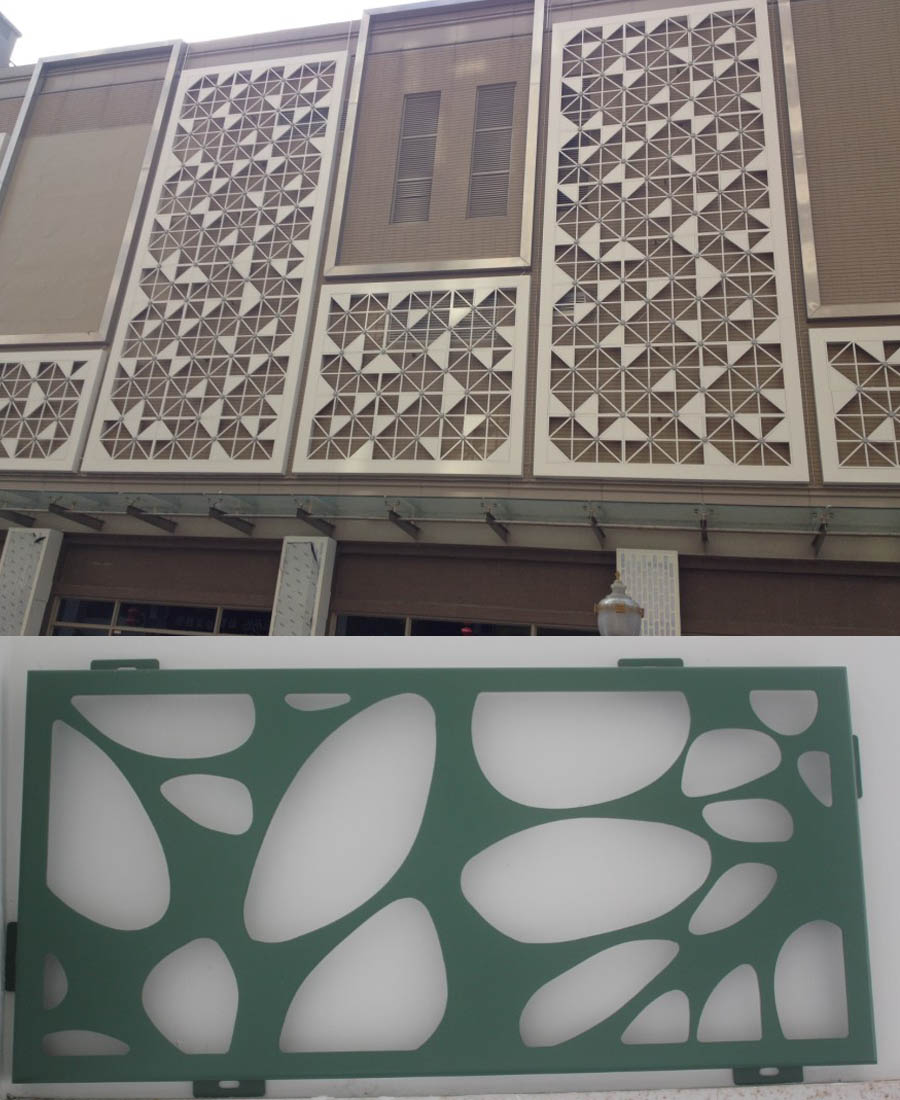 藝術(shù)鏤空氟碳鋁單板3